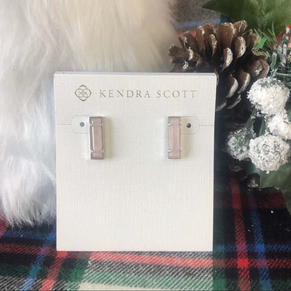 Kendra Scott Jewelry - Blush Pink Kendra Scott Lady Studs in Silver